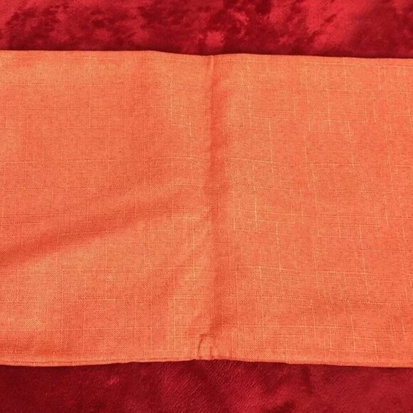 4th Emotion Throw Pillow Covers Fall Cotton Linen Sofa 2 Pcs Orange 12x20 inch - Picture 3 of 9